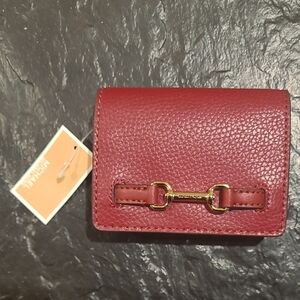 Michael Kors Cherry Leather Card Holder